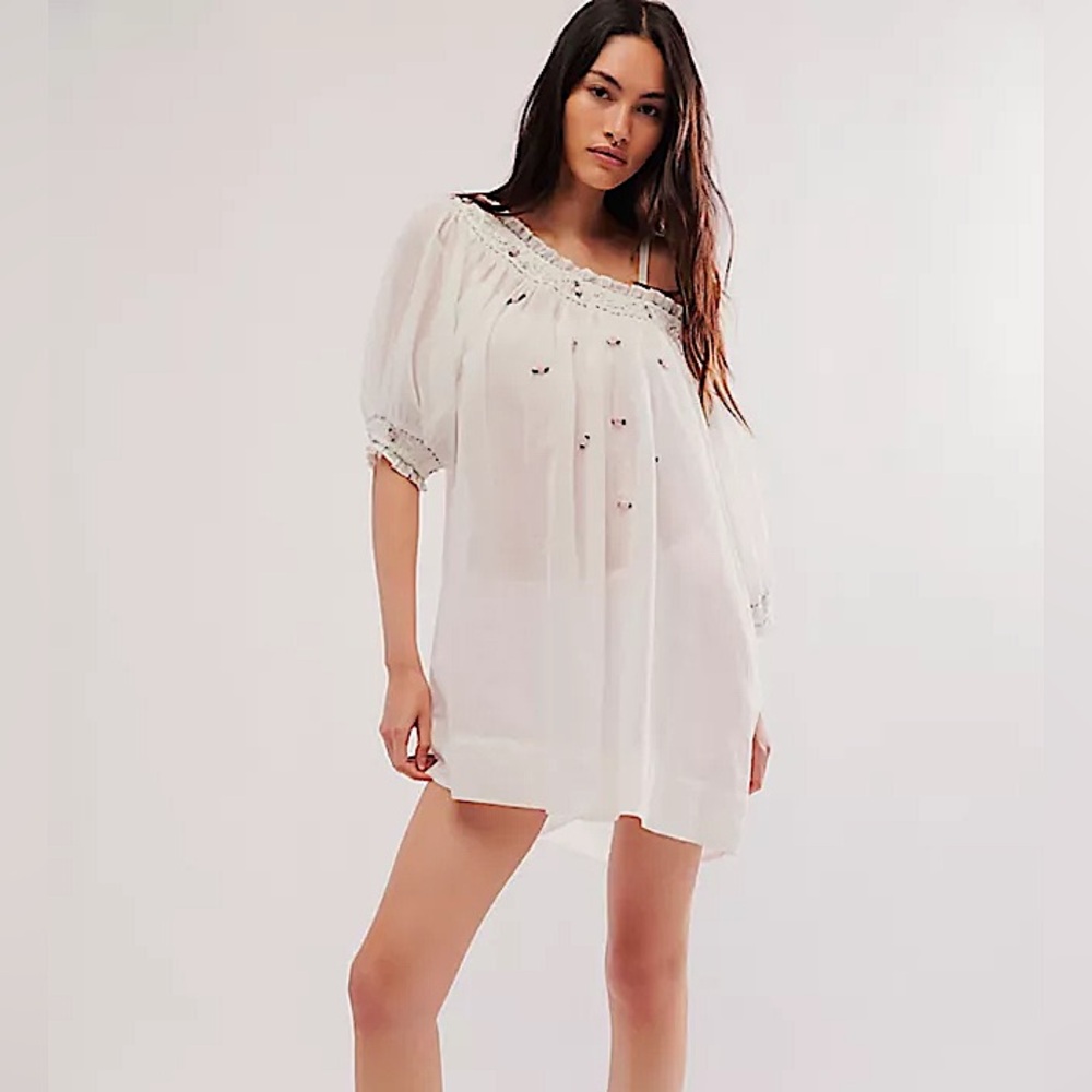 NWOT Free People Atlas Rose Tunic, size S